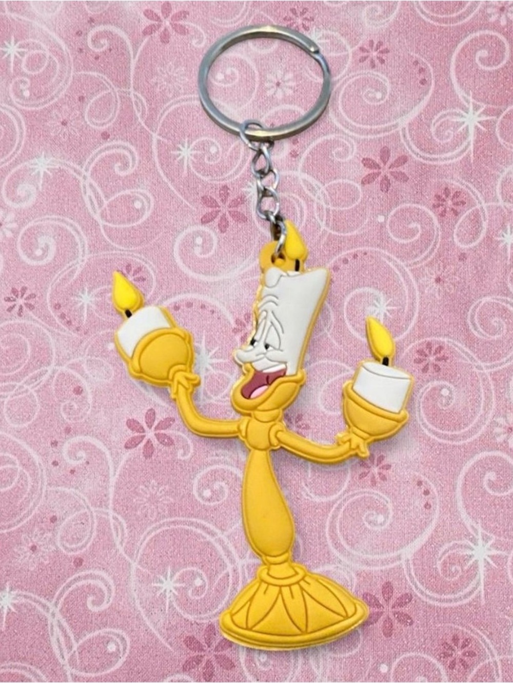 Lumpier e Candle Keychain - Yellow White Disney-Inspired